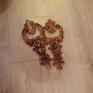 Two 70s Retrol Candle Wall Hangers